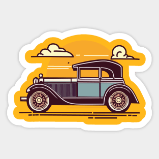 Old classic car Sticker